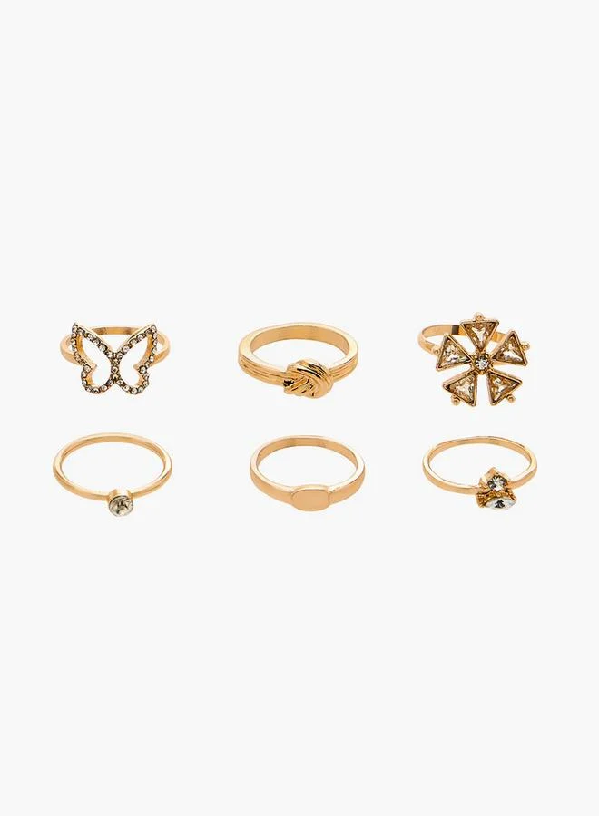 فلورا بيلا من شو إكسبرس Assorted Metal Ring - Set Of 6 Ramadan Collections